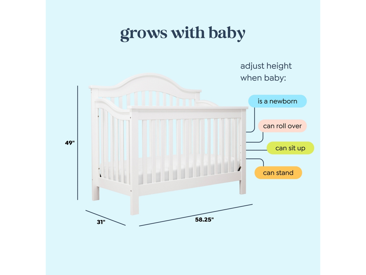 daVinci Jayden 4-in-1 Convertible Crib Ashley