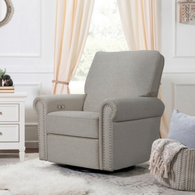 Pottery barn comfort outlet swivel glider & recliner