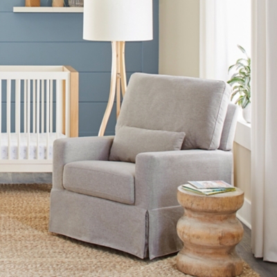 Namesake Crawford Pillowback Comfort Swivel Glider in Eco-Performance Fabric- Water Repellent and Stain Resistant, , rollover