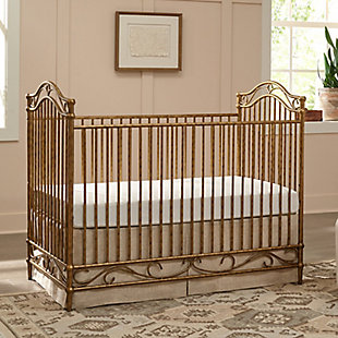 Namesake Camellia 3-in-1 Convertible Crib, Vintage Gold, rollover