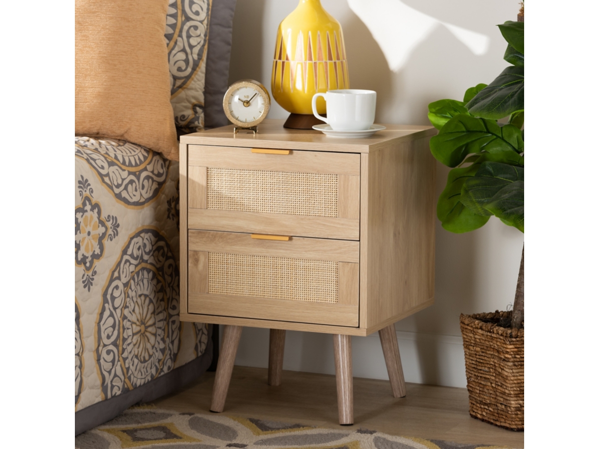 Baxton deals studio nightstand