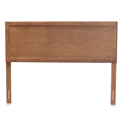 Baxton Studio Alan Modern and Contemporary Transitional Ash Walnut Finished Wood Size Headboard, Ash Walnut, large