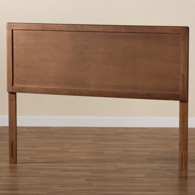 Baxton Studio Alan Modern and Contemporary Transitional Ash Walnut Finished Wood Size Headboard, Ash Walnut, large