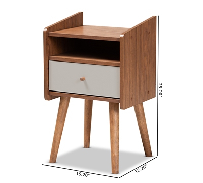 Mid Century Style 6' Bathroom Vanity Cabinet in Walnut Angled Leg Base Free  Shipping 