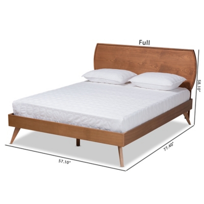 Baxton Studio Aimi Wood Full Size Platform Bed Ashley