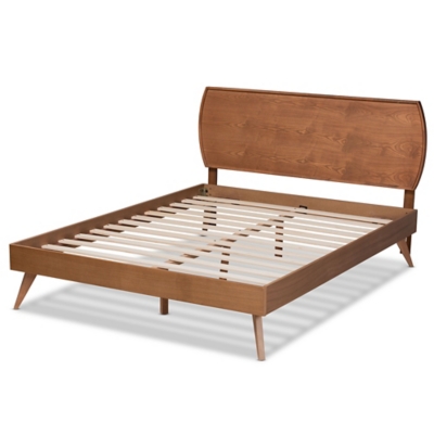 Baxton Studio Aimi Wood King Size Platform Bed - Thumbnail 2