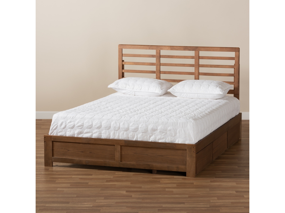Baxton Studio Piera Wood Full Size 3-Drawer Platform Storage Baxton Studio Piera Wood Full Size 3-Drawer Platform Storage