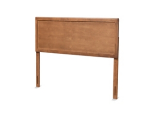 Baxton Studio Alan Modern and Contemporary Transitional Ash Walnut Finished Wood Queen Size Headboard