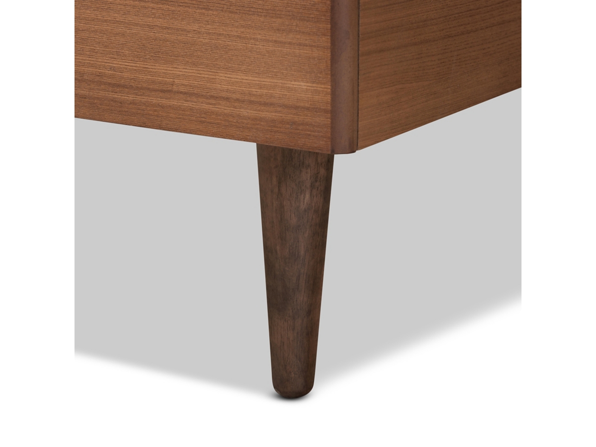 Baxton Studio Sora Mid-Century Modern Ash Walnut Finished Wood Twin Size Platform Bed Baxton Studio Sora Mid-Century Modern Ash Walnut Finished Wood Twin Size Platform Bed