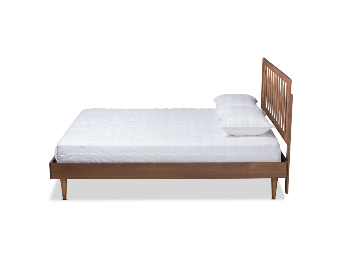 Baxton Studio Sora Mid-Century Modern Ash Walnut Finished Wood King Size Platform Bed Baxton Studio Sora Mid-Century Modern Ash Walnut Finished Wood King Size Platform Bed