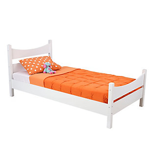 KidKraft Addison Wood Twin-Size Bed, White, , large