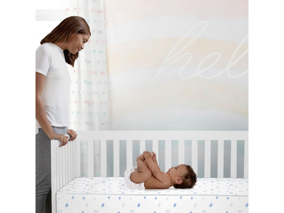 Simmons Kids Sunset Dreams 4 inch Mini Crib Mattress Greenguard Gold Certified Ashley