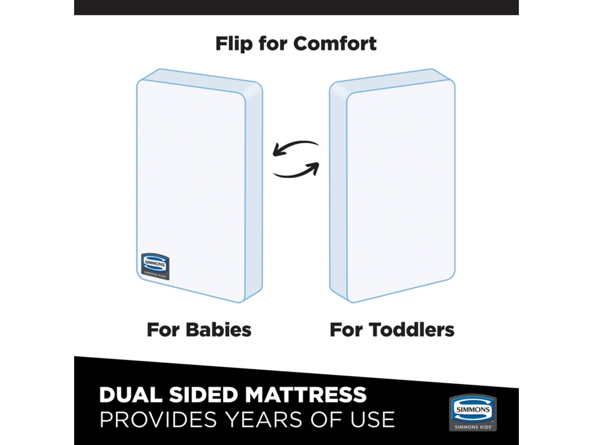 BeautySleep Mindful Night Deluxe Two-Stage Crib and Toddler Mattress, Greenguard Gold Certified, , large