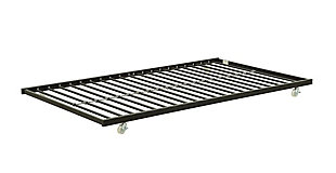 Atwater Living Essential Universal Trundle for Daybeds , Black Metal, , large