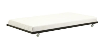 Atwater Living Essential Universal Trundle for Daybeds , Black Metal, , large