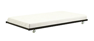 Atwater Living Essential Universal Trundle for Daybeds , Black Metal, , large