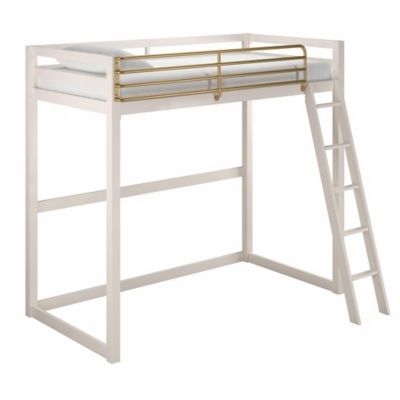 Little Seeds Monarch Hill Haven Twin Metal Loft Bed, , large