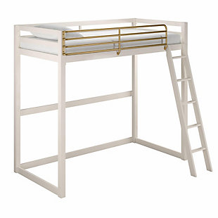 Little Seeds Monarch Hill Haven Twin Metal Loft Bed, , large