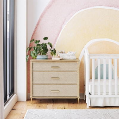 Natural wood best sale baby dresser