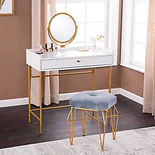 SEI Furniture Pilston Vanity Table with Mirror, , rollover