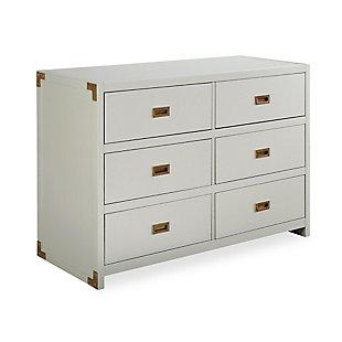 Baby Relax Frances 6-Drawer Dresser, Graphite Gray, large