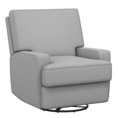 Baby Relax Rylee Tall Wingback Glider Rocker Recliner Chair, Gray