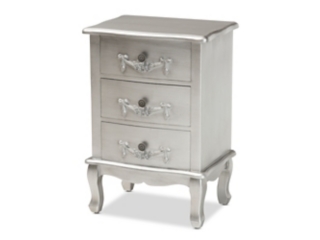 Baxton Studio Callen 4 Drawer Nightstand Ashley