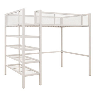 DHP Bloom Storage Loft bed with Bookcase, , large