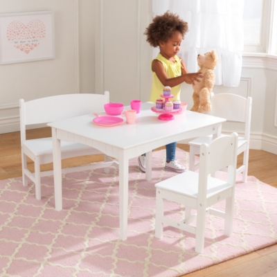 Kidkraft nantucket table with bench and 2 chairs best sale