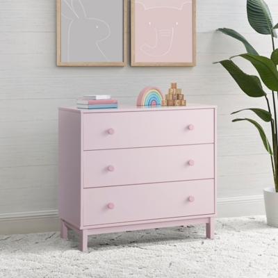 Pink baby dresser deals