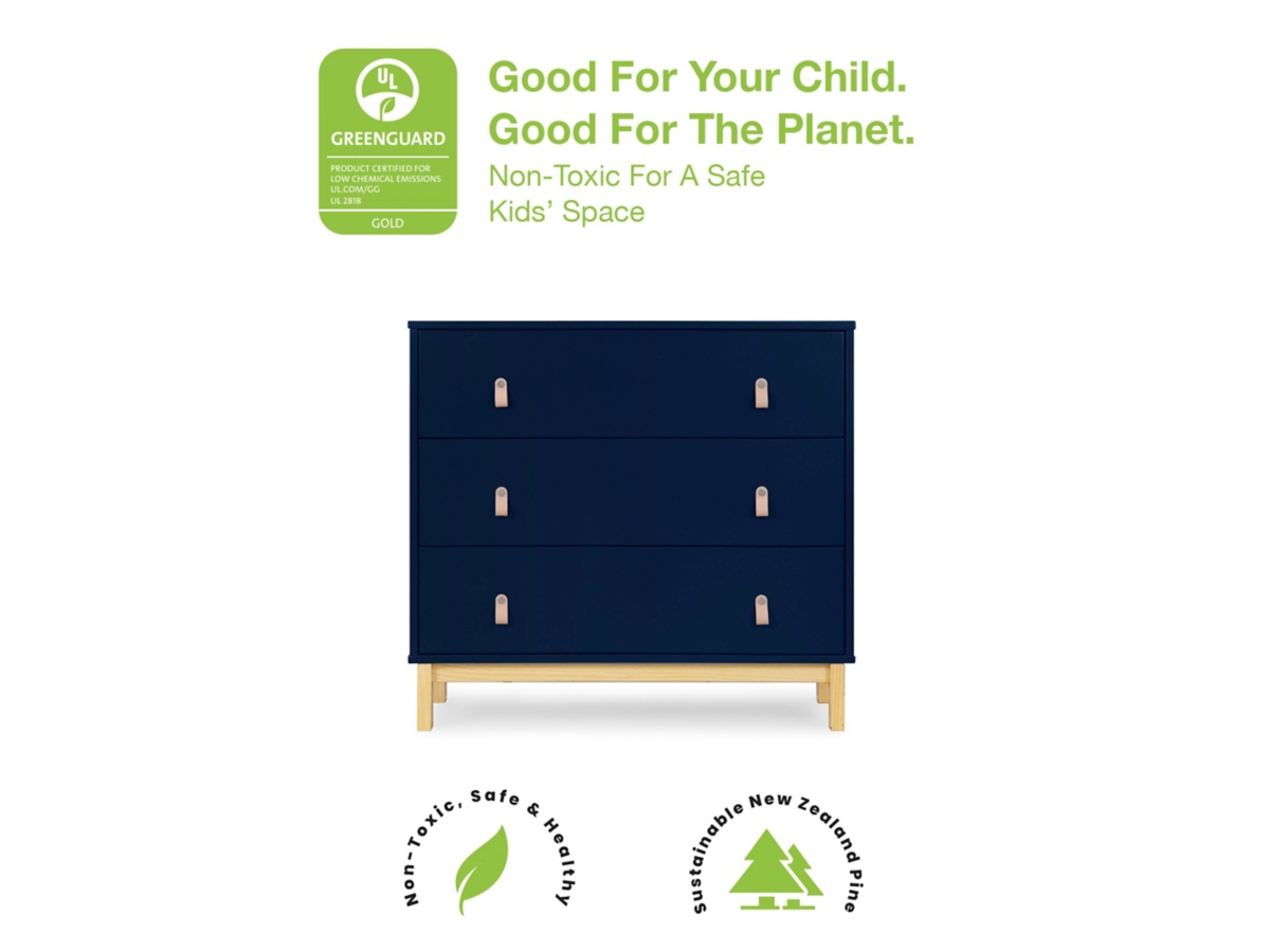 babyGap by Delta Children Legacy 3-Drawer Dresser with Leather Pulls, , large