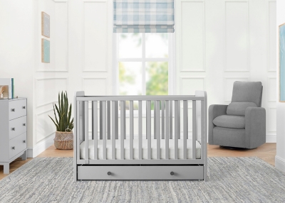 Dark gray crib deals