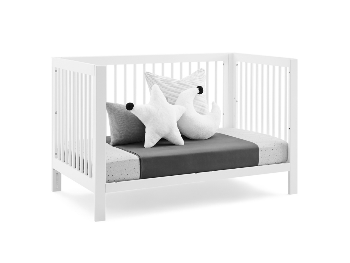 babyGap by Delta Children Charlie 6-in-1 Convertible Crib, Bianca White, large
