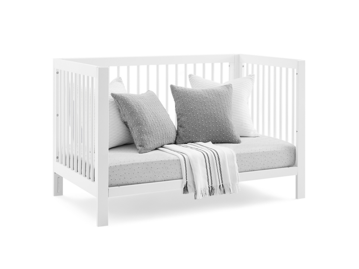 babyGap by Delta Children Charlie 6-in-1 Convertible Crib, Bianca White, large