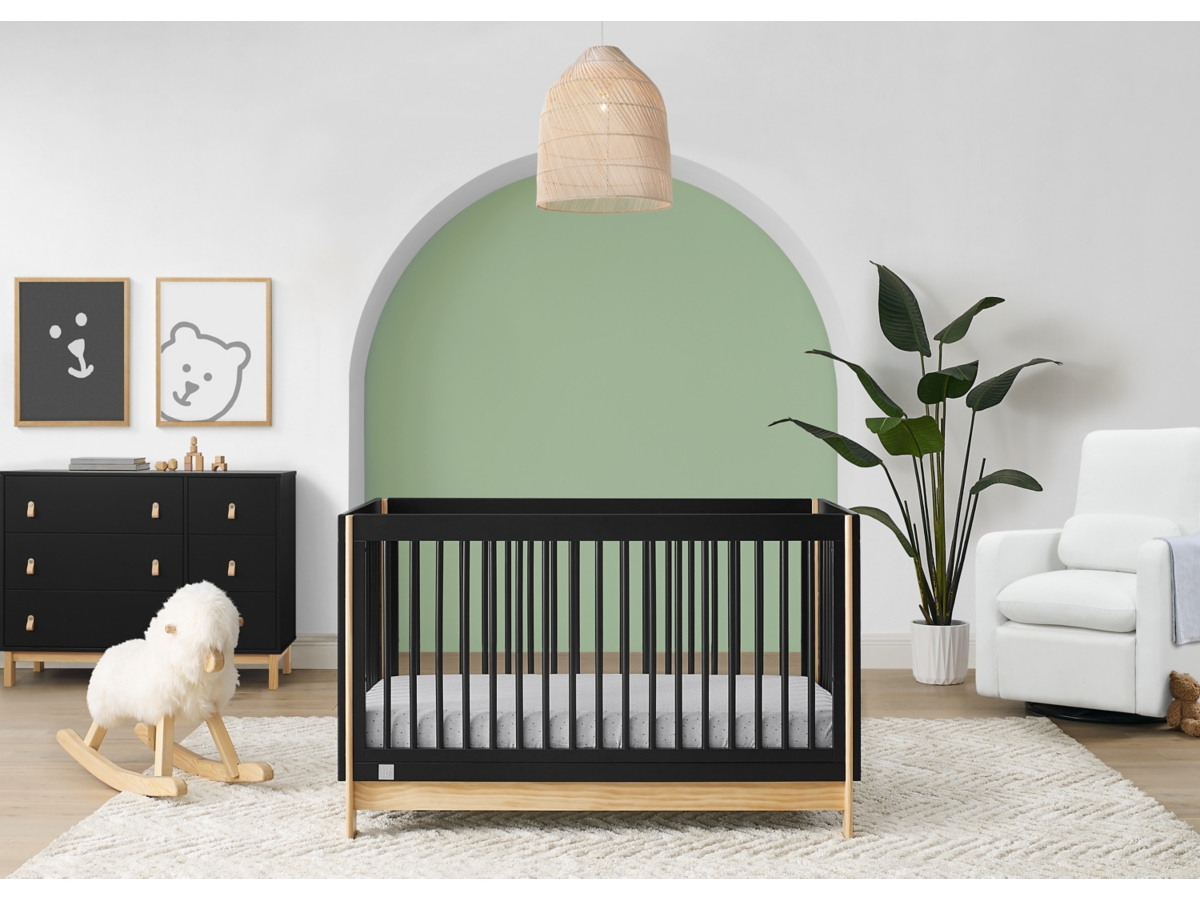 babyGap by Delta Children Tate 4-in-1 Convertible Crib, Ebony/Natural, large