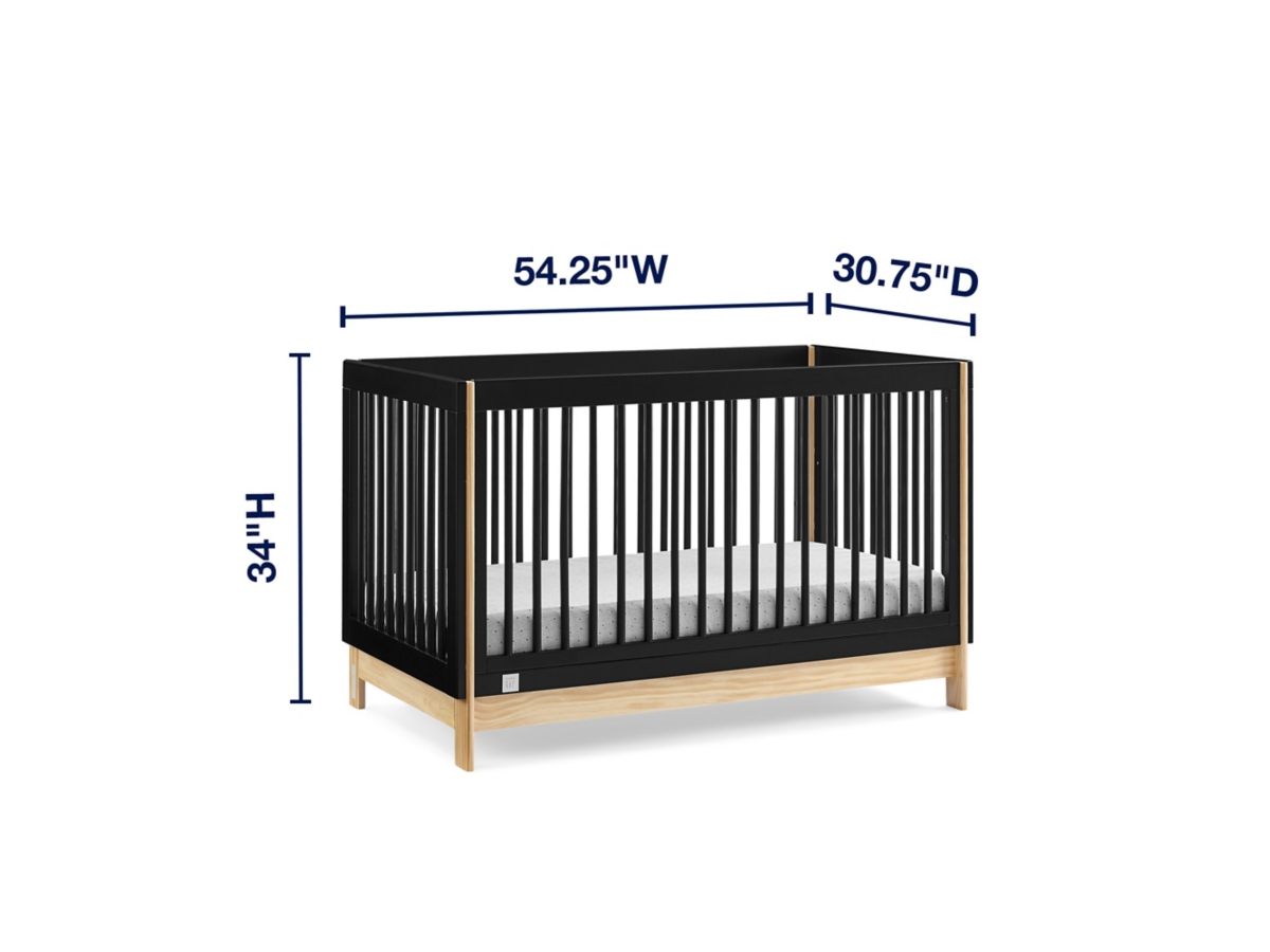 babyGap by Delta Children Tate 4-in-1 Convertible Crib, Ebony/Natural, large