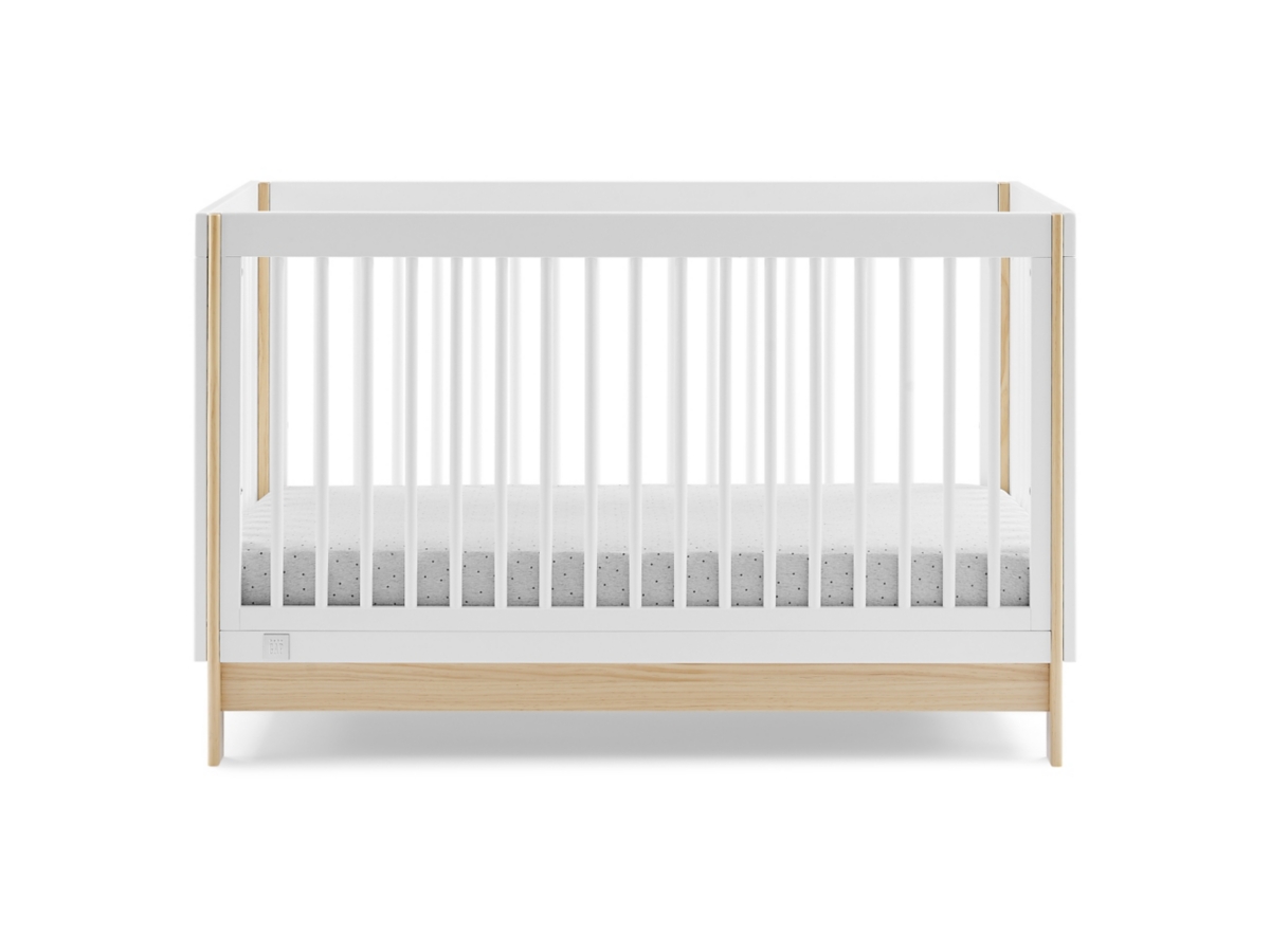 babyGap by Delta Children Tate 4-in-1 Convertible Crib, Bianca White/Natural, large