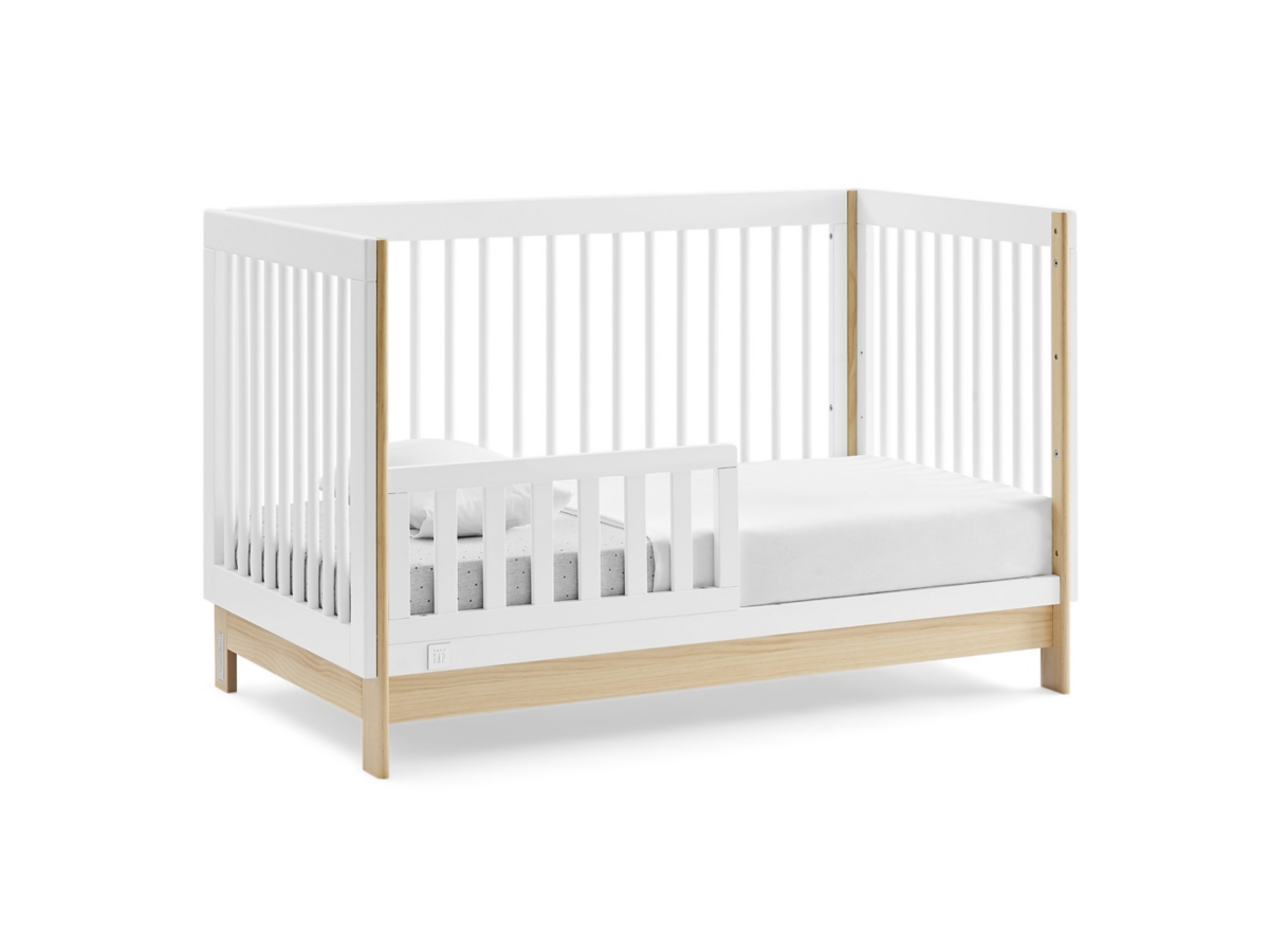 babyGap by Delta Children Tate 4-in-1 Convertible Crib, Bianca White/Natural, large