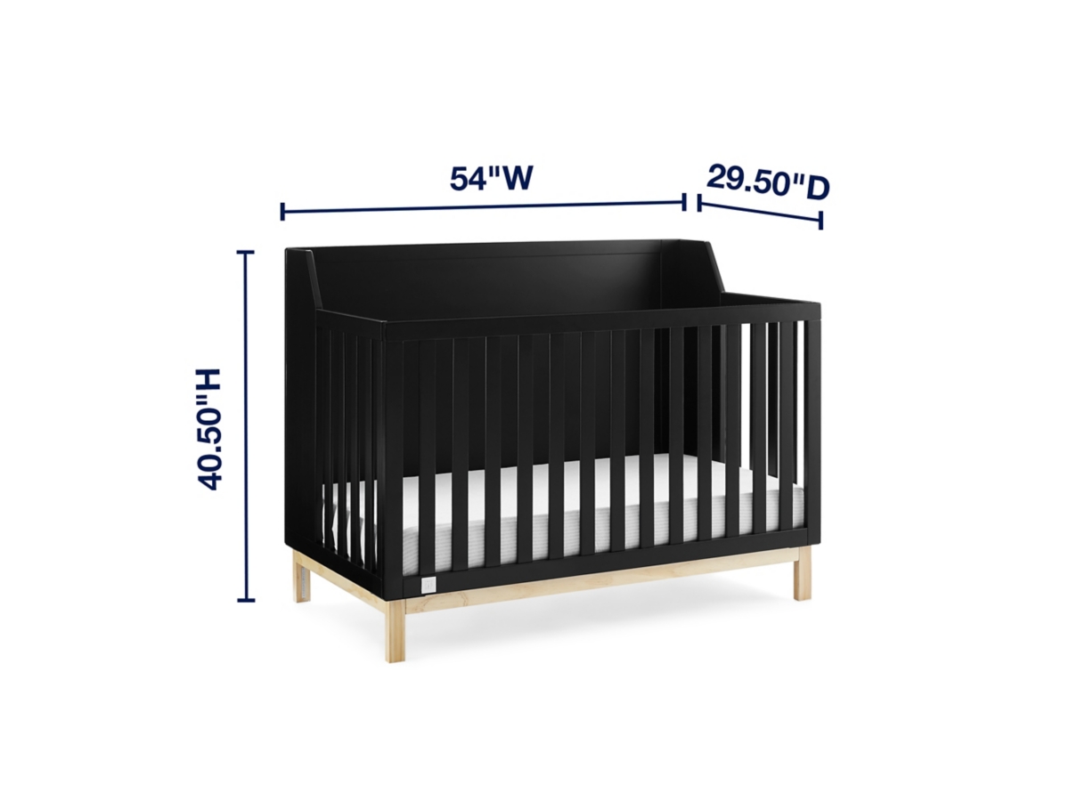 babyGap by Delta Children Oxford 6-in-1 Convertible Crib, Ebony/Natural, large