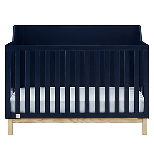 babyGap by Delta Children Oxford 6-in-1 Convertible Crib, Navy/Natural, large
