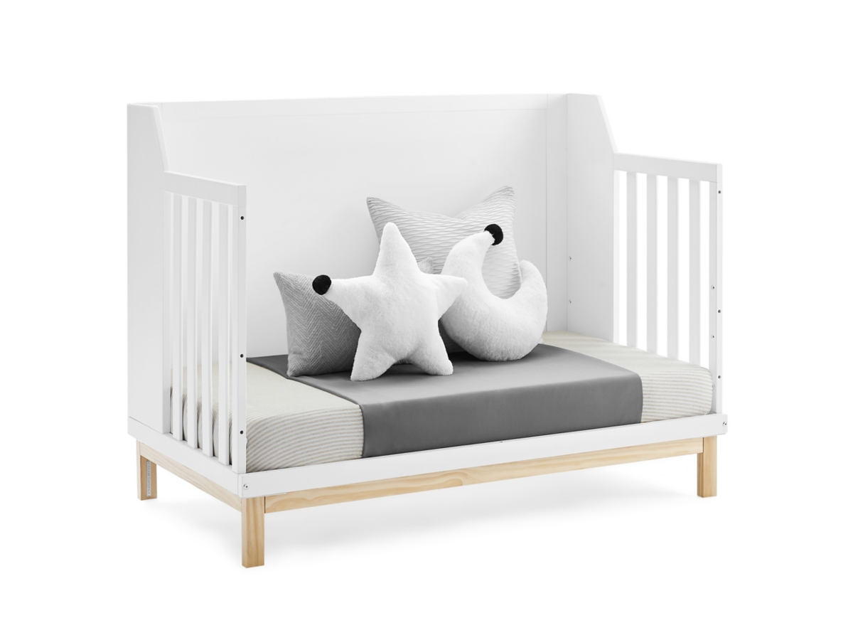 babyGap by Delta Children Oxford 6-in-1 Convertible Crib, Bianca White/Natural, large