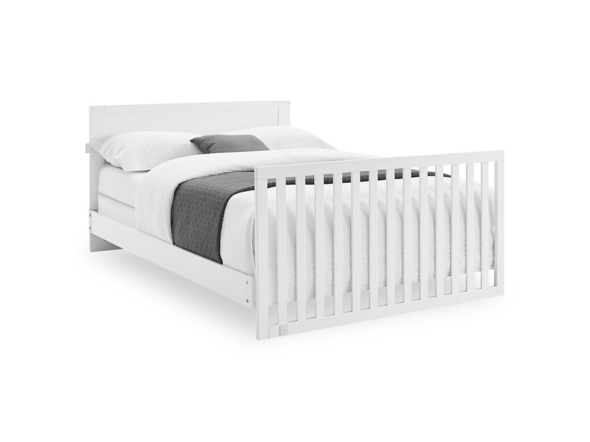 babyGap by Delta Children Oxford 6-in-1 Convertible Crib, Bianca White/Natural, large