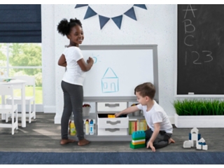 Delta Children Deluxe Double-Sided Easel and Storage Unit