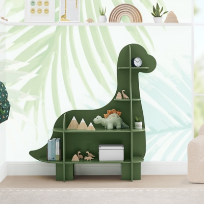 B600010175 Delta Children Dinosaur Bookcase, Fern Green sku B600010175