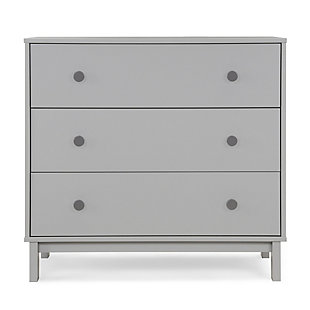 babyGap by Delta Children Legacy 3-Drawer Dresser, Gray/Dark Gray, large
