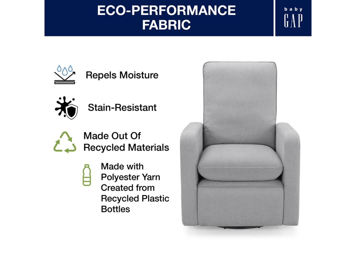 babyGap by Delta Children Cloud Recliner, Gray, large