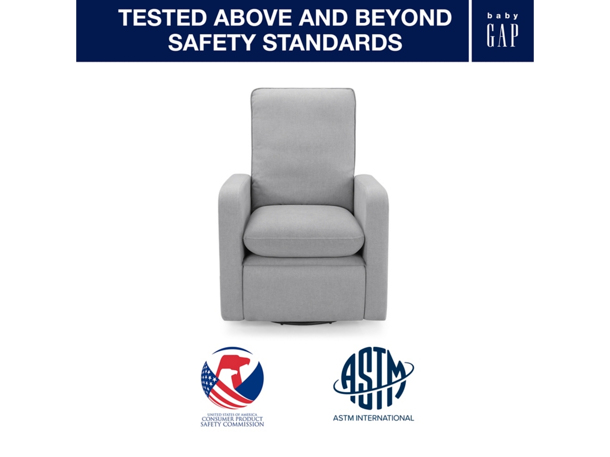 babyGap by Delta Children Cloud Recliner, Gray, large