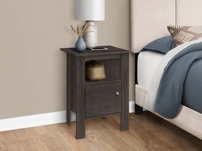 Monarch Specialties Astral Nightstand, Oak