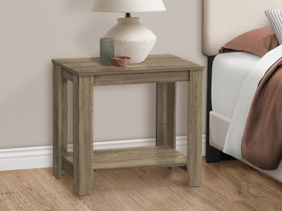 Monarch Specialties Jacob Nightstand, Dark Taupe