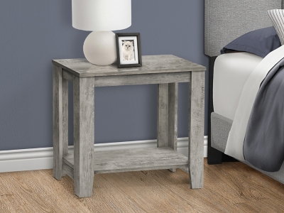 B600010292 Monarch Specialties Jacob Nightstand, Gray sku B600010292